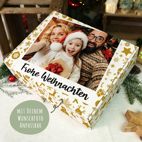 Personalisierte DIY Geschenkbox mit Retro Foto Design