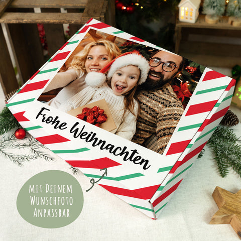 Personalisierte DIY Geschenkbox mit Retro Foto Design