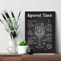 Holzschild mit Aperol Spritz Motiv - Aperol Rezepte - Geschenk für Aperol Liebhaber