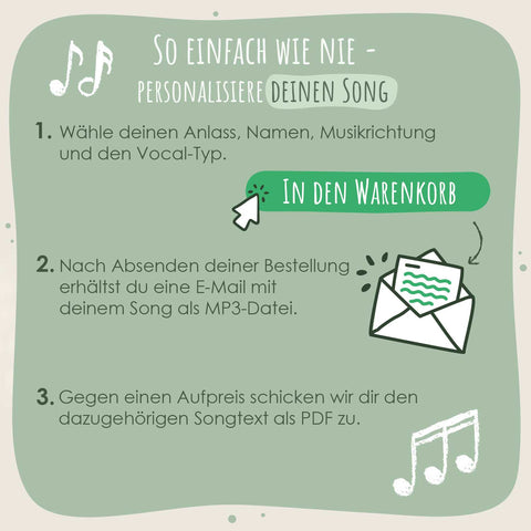 Personalisiertes Lied - Dein Song - Dein individueller Musiktitel