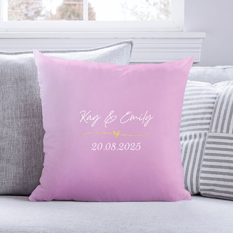 Personalisiertes Kissen mit Motiv - Wedding Love