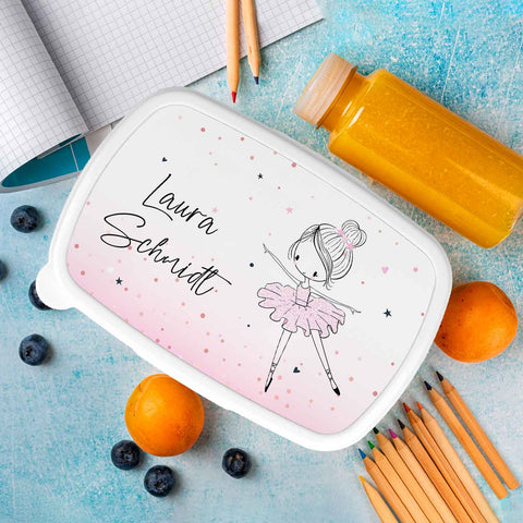 Bedruckte Lunchbox für Kinder - Ballerina