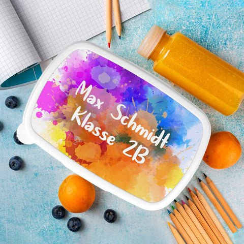 Bedruckte Lunchbox für Kinder - Color Splash
