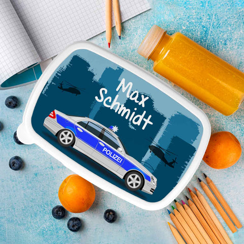 Bedruckte Lunchbox für Kinder - Polizei