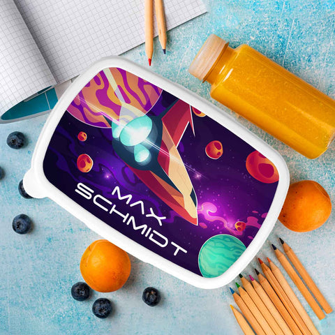 Bedruckte Lunchbox für Kinder - Raumschiff