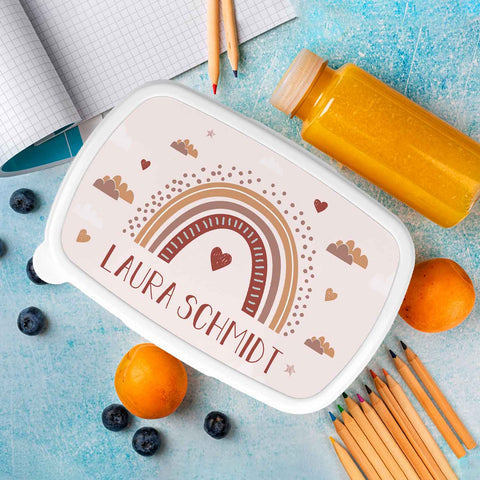 Bedruckte Lunchbox für Kinder - Regenbogen