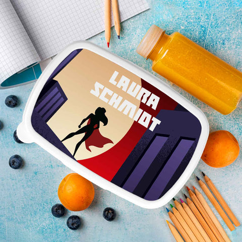 Bedruckte Lunchbox für Kinder - Superhelden