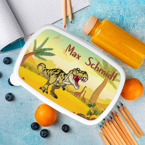 Bedruckte Lunchbox für Kinder - T-Rex