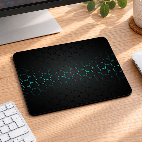 Bedrucktes Mousepad im Hexagon Design