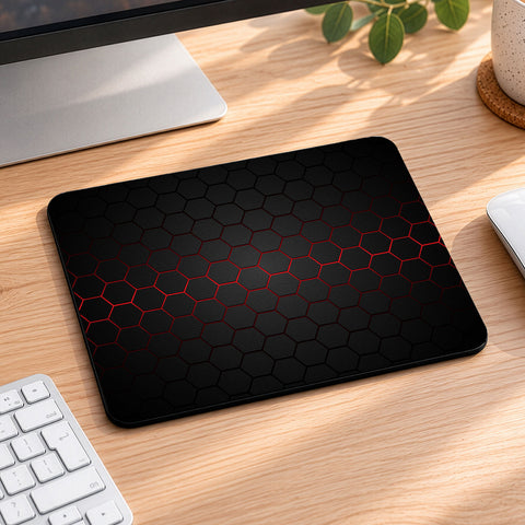 Bedrucktes Mousepad im Hexagon Design