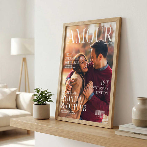 Personalisiertes Poster - Love Magazine - Personalisiertes Geschenk mit Foto