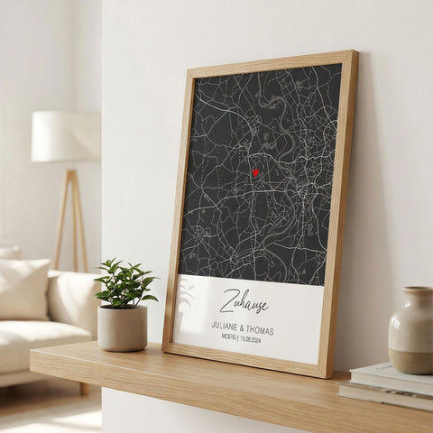 Personalisiertes Poster - Zuhause - Personalisiertes Geschenk