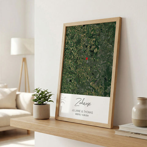 Personalisiertes Poster - Zuhause - Personalisiertes Geschenk