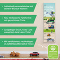 Messlatte mit Namen für Kinder im Polizei Design
