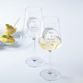 Leonardo Puccini Weingläser mit Gravur - Pampasgras Design mit Namen & Datum
