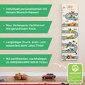 Messlatte mit Namen für Kinder im Rennauto Design