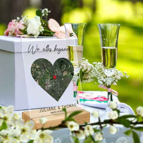 Personalisiertes Acrylglas mit dem Motiv "Wo alles begann"