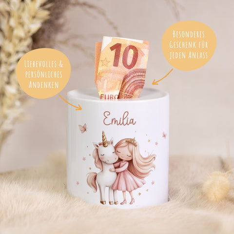 Spardose aus Keramik - Prinzessin