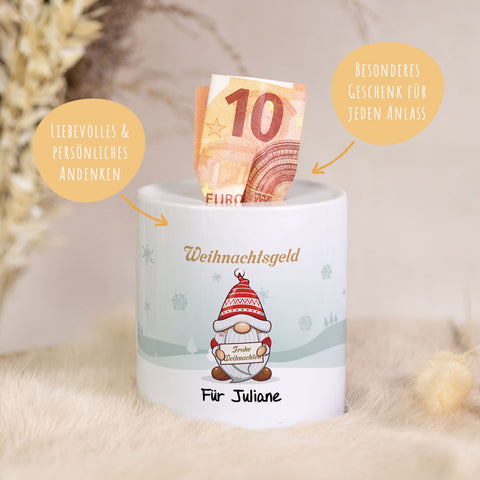 Spardose aus Keramik - Weihnachtsgeld