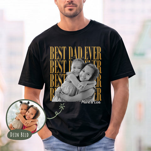 Personalisiertes Oversized T-Shirt - Best Dad Ever
