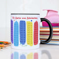 Bedruckte Tasse mit dem 1x1 - personalisiert mit Name