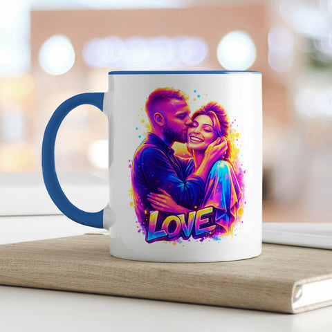 Bedruckte Tasse im Streetart Stil - Foto Love - Personalisiert mit eigenem Bild