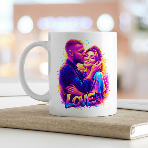 Bedruckte Tasse im Streetart Stil - Foto Love - Personalisiert mit eigenem Bild