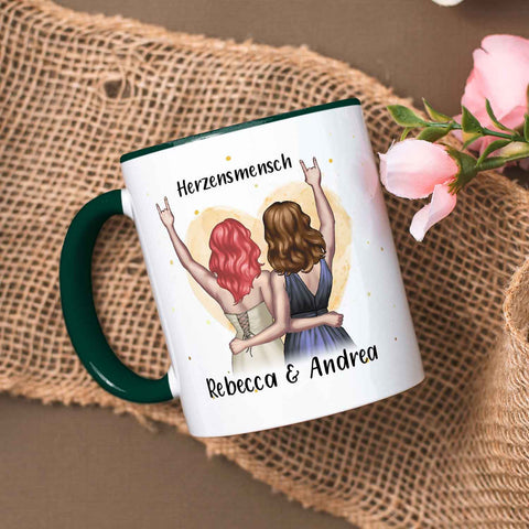 Bedruckte Tasse mit Konfiguration - Beste Freundin