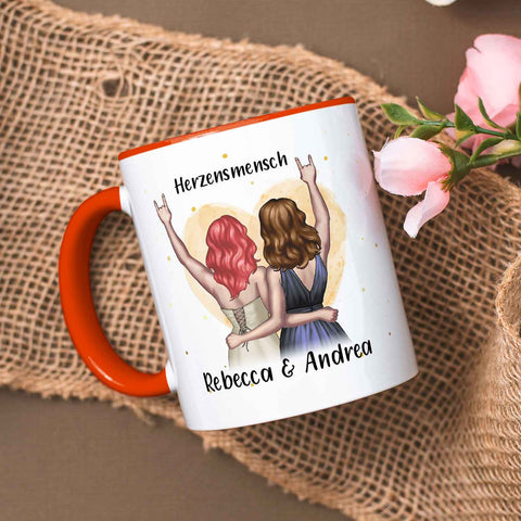 Bedruckte Tasse mit Konfiguration - Beste Freundin