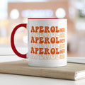 Bedruckte Tasse mit Aperol Spritz Motiv - Aperoliker - Aperol Geschenk für Frauen und Männer