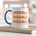 Bedruckte Tasse mit Aperol Spritz Motiv - Aperoliker - Aperol Geschenk für Frauen und Männer