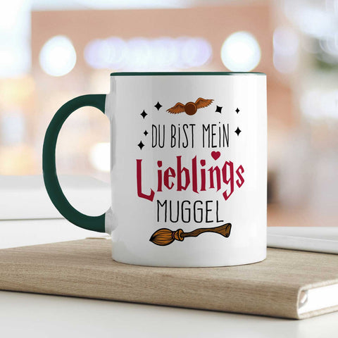 Bedruckte Tasse mit Spruch - Du bist mein Lieblingsmuggel