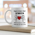 Bedruckte Tasse mit Spruch - Deine Fürze stinken