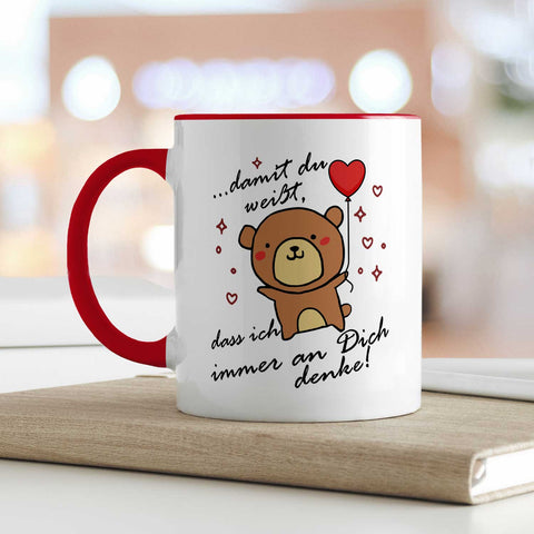Bedruckte Tasse mit Spruch - Damit du weisst