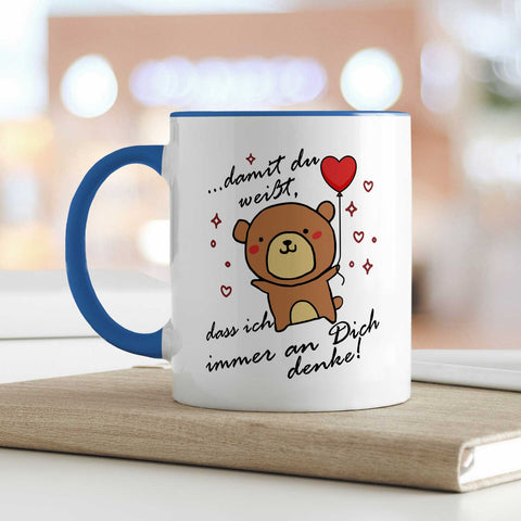 Bedruckte Tasse mit Spruch - Damit du weisst