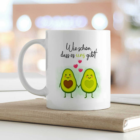 Bedruckte Tasse mit Spruch - Avocado Love
