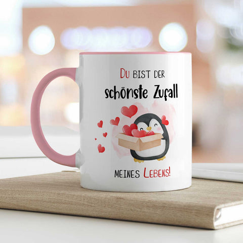 Bedruckte Tasse mit Spruch - Du bist der schönste Zufall meines Lebens
