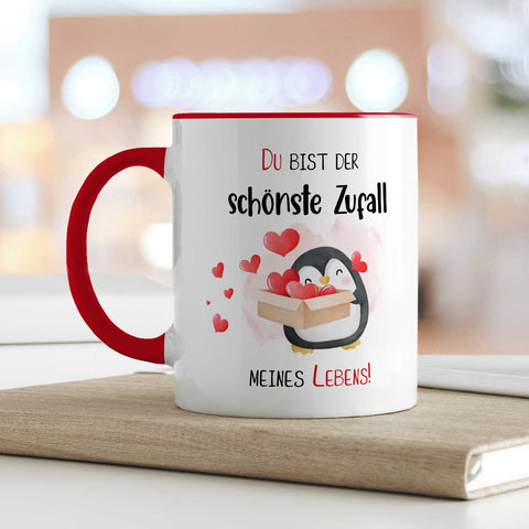 Bedruckte Tasse mit Spruch - Du bist der schönste Zufall meines Lebens