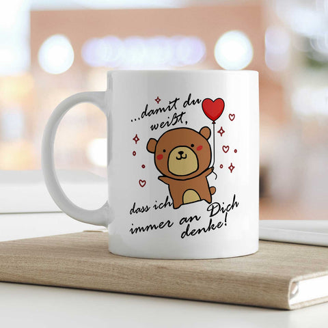 Bedruckte Tasse mit Spruch - Damit du weisst