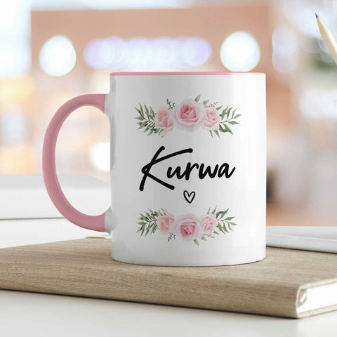 Bedruckte Tasse Kurwa
