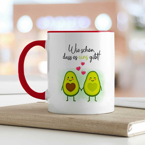 Bedruckte Tasse mit Spruch - Avocado Love