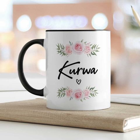 Bedruckte Tasse Kurwa