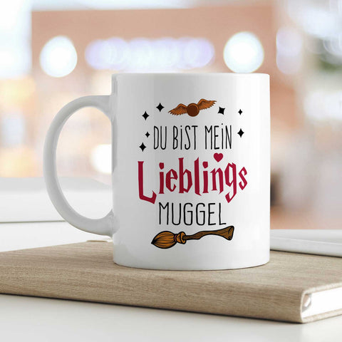 Bedruckte Tasse mit Spruch - Du bist mein Lieblingsmuggel