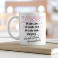 Bedruckte Tasse mit Spruch - Ich sah dich