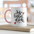 Bedruckte Tasse mit Spruch - Ich liebe dich V2