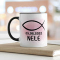 Bedruckte Tasse - zur Konfirmation mit Name & Datum
