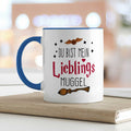 Bedruckte Tasse mit Spruch - Du bist mein Lieblingsmuggel