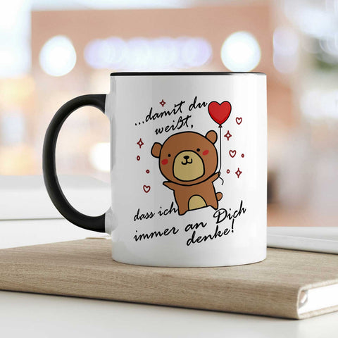 Bedruckte Tasse mit Spruch - Damit du weisst