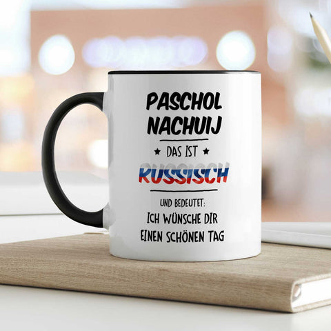 Bedruckte Tasse mit Spruch