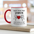 Bedruckte Tasse mit Spruch - Deine Fürze stinken